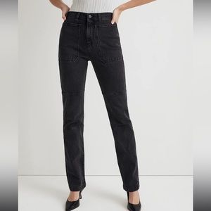 Madewell The '90s Straight Utility Jean NWT black
